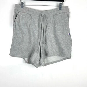 Champion Athletic Wear Terry Cloth Sweat Shorts Women's Large Oxford Grey
